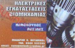 ΗΛΕΚΤΡΟΛΟΓΟΣ ΒΟΤΑΝΙΚΟΣ - ΝΑΝΟΠΟΥΛΟΣ ΒΑΣΙΛΗΣ ΗΛΕΚΤΡΟΛΟΓΟΣ ΒΟΤΑΝΙΚΟΣ - ΝΑΝΟΠΟΥΛΟΣ ΒΑΣΙΛΗΣ